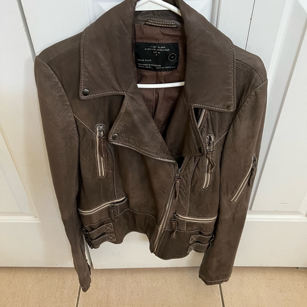 All Saints leather jacket